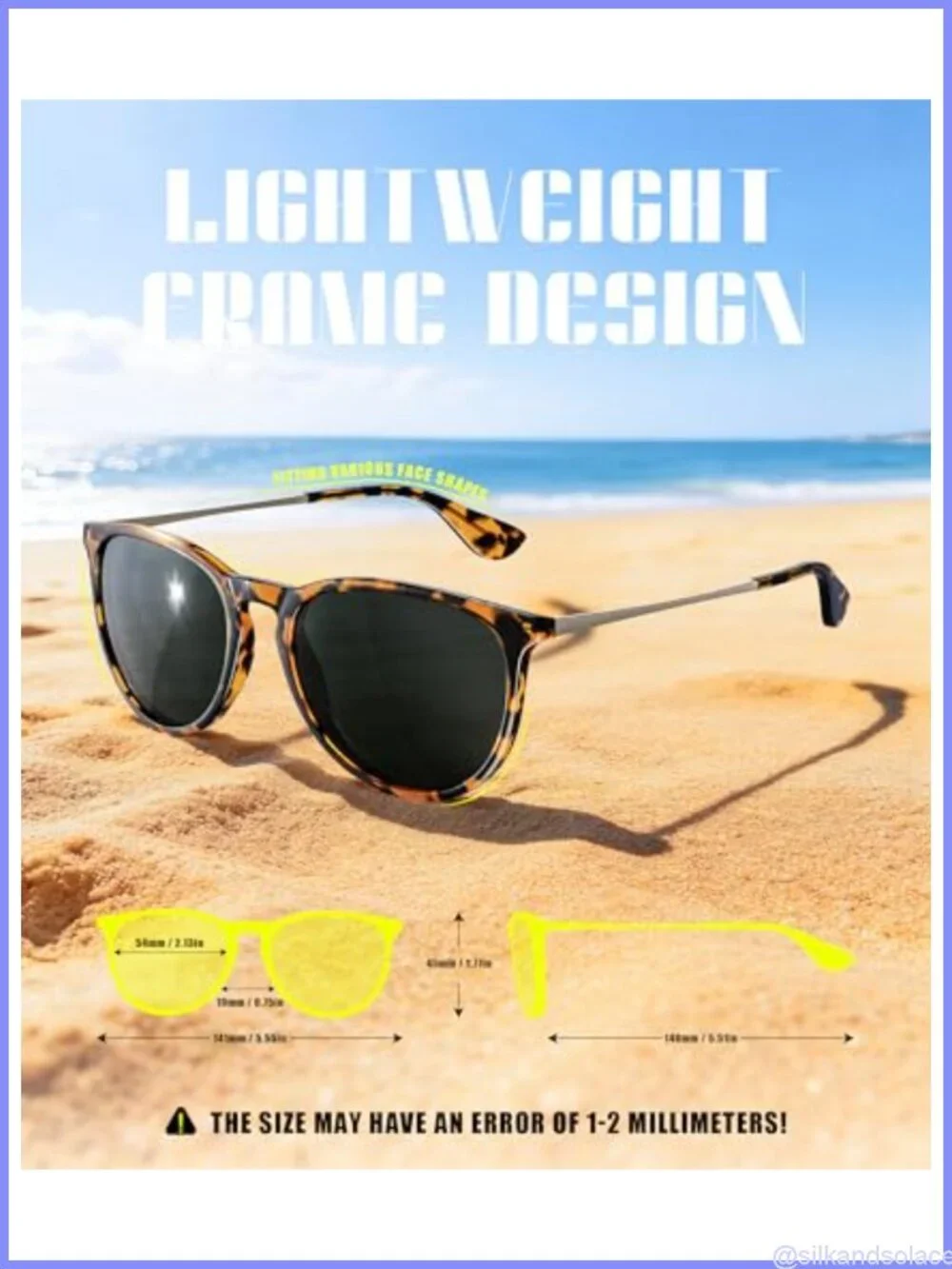 Polarized Retro Round Sunglasses UV400 Lightweight Full-Frame